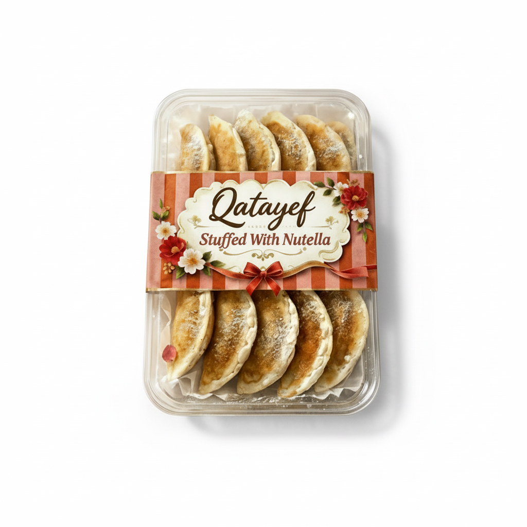Qatayef Stuffed with Nutella