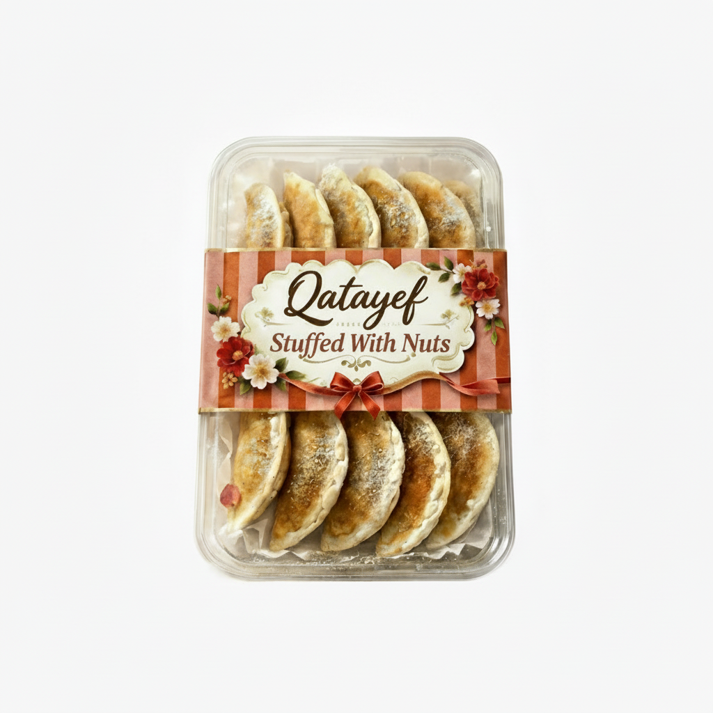 Qatayef Stuffed with Nuts