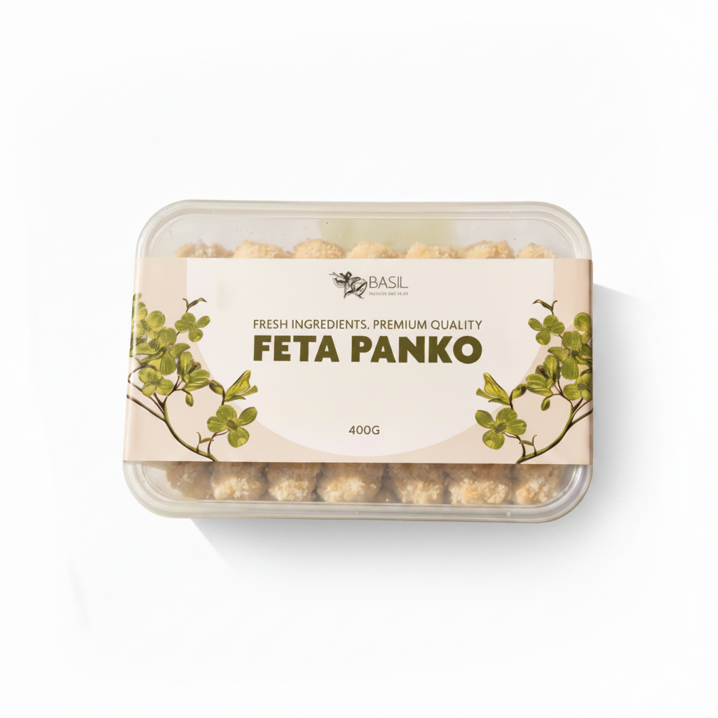 Panko Feta Rolls with Pesto